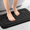 Unique Bargains Memory Foam Water Absorbent Quick Dry Non-Skid Bottom Soft Bathroom Rugs - 2 of 4