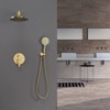 Itopfox Wall Mounted Shower Faucet Mixer Set with High Pressure Shower Head & 3-Setting Handheld Bathroom Shower Trim Kit with Pressure Balance Valve - 3 of 4
