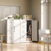Munora - 4-Drawer File Cabinet with Locking Door - Metal Storage for Legal/Letter Files & Clothing - White - 2 of 4