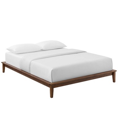 Modway Lodge Full Wood Platform Bed Frame - Walnut