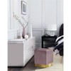 Meridian Furniture,Jax Velvet Ottoman/Stool - 2 of 4