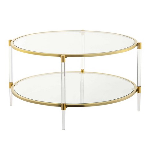 Acrylic and deals gold table