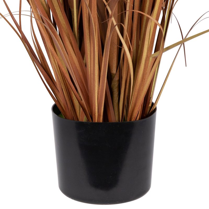 Northlight 40" Potted Brown Artificial Onion Grass Plant, 5 of 6