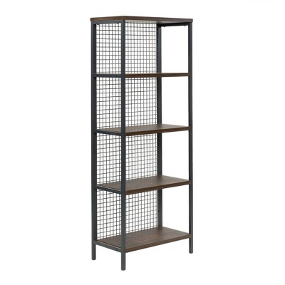 60" Market Commons Bookcase Rich Walnut - Sauder