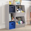 RiverRidge Kids' Playroom Toy Organizer and Bookcase with 3 Cubbies and 2 Veggie Storage Bins - image 2 of 4