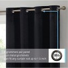 HLC.ME Sawyer Premium Luxurious Lush Velvet Soft Light Filtering Grommet Window Drapery Curtains - Set of 2 - 2 of 4