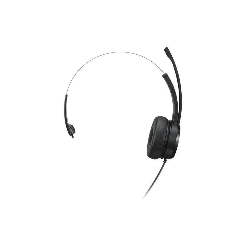 Lenovo 100 Mono USB Headset - Mono - USB Type A - Wired - 32 Ohm - 20 Hz - 20 kHz - Over-the-head - Monaural - Supra-aural - 5.91 ft Cable, 1 of 5
