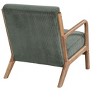 APRILSOUL 32.25"Scandinavian Solid Wood Lounge Chair Ribbed Corduroy Armchair with Lumbar Support - 3 of 4