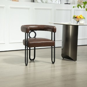 CAVINAS Contemporary Chenille Accent Chair with Sturdy Metal Frame,1PC/2PCS Arm Chair for Living Room,Apartment - 1 of 4