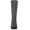 Allegra K Women's Round Toe Zipper Closure Mid-Calf Block Heel Boots - 2 of 4