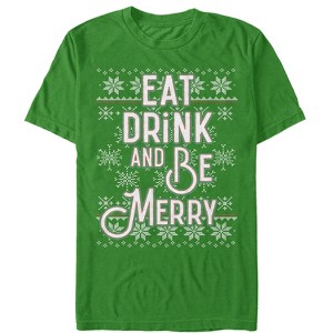 Men's Lost Gods Christmas Eat, Drink, Be Merry T-Shirt - 1 of 4