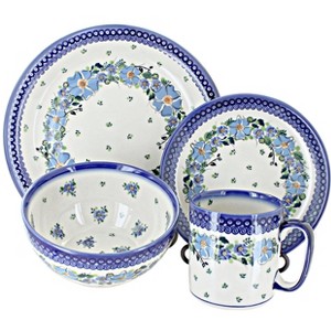 Blue Rose Polish Pottery 1000 Galia 4 Piece Dinnerware - 1 of 1
