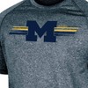 NCAA Michigan Wolverines Men's Gray Poly T-Shirt - 3 of 3