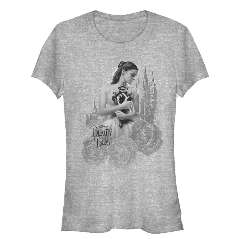 Juniors Womens Beauty and the Beast Belle's Mirror T-Shirt, 1 of 4