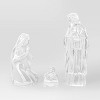 6pc Acrylic Christmas Nativity Scene Figurine Set - Wondershop™ - image 3 of 4