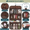 PAVILIA Hanging Toiletry Bag Women Men, Travel Kit Foldable Waterproof Organizer, Roll up Cosmetics Makeup Essentials Jewelry Case - 2 of 4