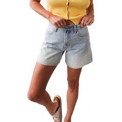Women's High Rise Denim Shorts - JBD.