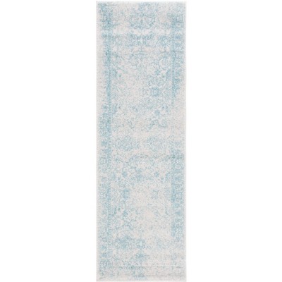 ivory/light blue