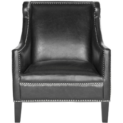 Mckinley Club Chair - MCR4735A - Antique Black - Safavieh