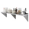 INS-Style Practical Stainless Steel Wall-Mounted Rack with High Load Capacity for Dining and Kitchen Decoration, Suitable for Multiple Home Settings - 2 of 4