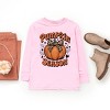 The Juniper Shop Coquette Pumpkin Season Leopard Youth Long Sleeve Tee - L - Pink - 3 of 4