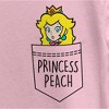 Girl's Nintendo Super Mario Bros. Princess Peach Faux Pocket T-Shirt - 2 of 4