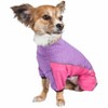 Pet Life (R) Active 'Chase Pacer' Heathered Performance 4-Way Stretch Two-Toned Full Body Warm Up - 3 of 4