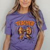 Simply Sage Market Women's Coquette Halloween Teacher Short Sleeve Graphic Tee - 2 of 4