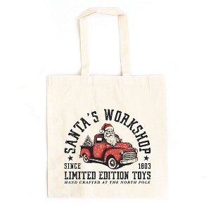 City Creek Prints Limited Edition Toys Canvas Tote Bag - 15x16 - Natural - 1 of 2