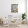 Stupell Industries Modern Blue Brushed Sitting Nude Floating Frame Canvas Art - 3 of 4