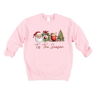 Simply Sage Market Women's Graphic Sweatshirt Small Tis The Season Christmas Collage