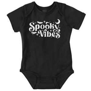 Cute Halloween Whimsical Witch Vibes Baby Romper Boys or Girls Brisco Brands - 1 of 4