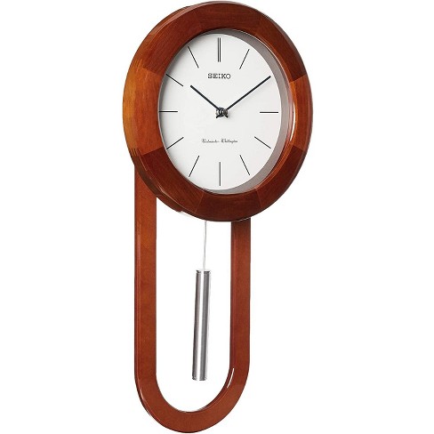 Seiko Circular & Sleek Wall Clock With Pendulum And Dual Chimes : Target