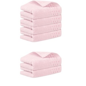 Unique Bargains Embroidery Pattern Cotton Hand Towels for Bathroom 14" x 30" - 1 of 4