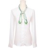 INSPIRE CHIC Women's Floral Printed Satin Square Flowers Silky Neck Scarves 1Pc - 2 of 4