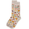Memoi Men's Football & Fall Bamboo Crew Socks Oatmeal Heather 10-13 - 3 of 3