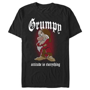 Men's Snow White and the Seven Dwarfs Grumpy Attitude is Everything T-Shirt - 1 of 4