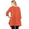 Woman Within Plus Size French Terry Handkerchief Hem Tunic - 3 of 4