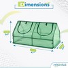 Ogrow Deluxe Walk-In Greenhouse / Bloomhouse / Seed Starter with Tiers and Shelves - 2 of 4