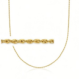 Pure Collection by Ross-Simons 1.5mm 14kt Yellow Gold Twisted Rope-Chain Necklace - 1 of 4