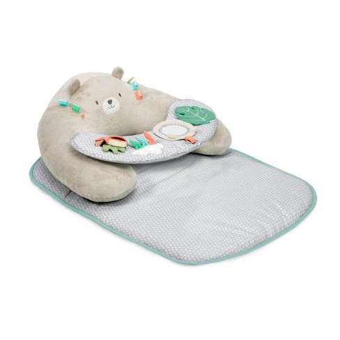 Round Bear Play Mat, Machine Washable, 36 Inches, Padded Floor Mat