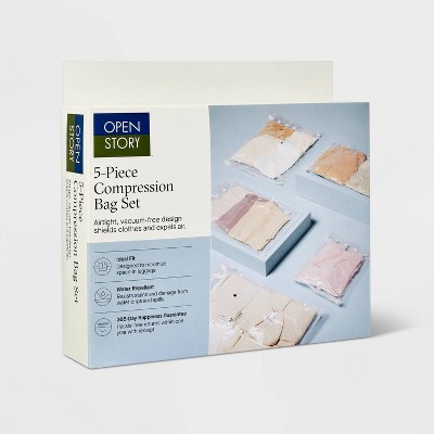 3pc (l-xl-jumbo) Compression Bags Set Clear - Brightroom™ : Target