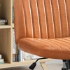 Cross-Legged Chair,No Wheels Armless Swivel Home Office Chair - 3 of 4