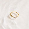 EVRY JEWELS WATERPROOF Gold or Silver Plated Stainless Steel Purity Ring - 3 of 3