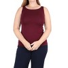 Women's Natural Compact Boat Neck Tank - Undersummers - 2 of 4
