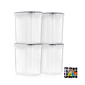 Sorbus (1.6L/54.10 Oz) Airtight Food Storage Containers with Locking Lids, Measuring Spoons & Labels - 1 of 4
