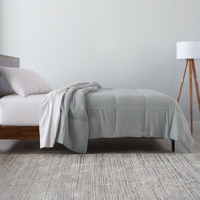 King Gray Microfiber Down-Alternative Comforter