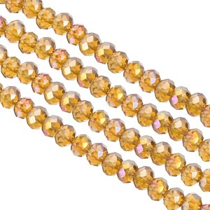 Unique Bargains Sparkly Faceted Durable Waterproof Loose Small Round Beads 10 Pcs - 1 of 4