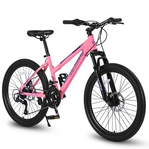 Gulches 26 inch Mountain Bike for Teenagers Girls Women, Shimano 21 Speeds with Dual Disc Brakes and 100mm Front Suspension - 1 of 4
