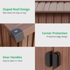 Outdoor Storage Shed with Sloped Roof - Steel Garden Shed Featuring Enhanced Frame Design and Gable Ventilation Openings - 4 of 4